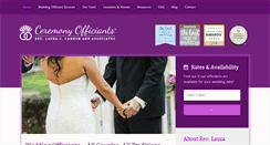 Desktop Screenshot of ceremonyofficiants.com