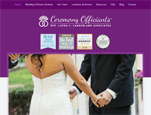 Tablet Screenshot of ceremonyofficiants.com